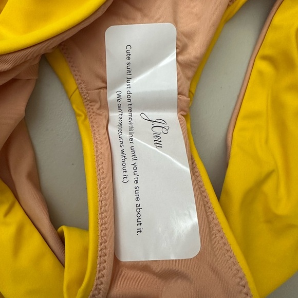 J.Crew High-Rise Bikini Bottom Yellow Size 2X - Picture 5 of 6